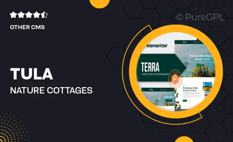 tula nature cottages elementor template kit