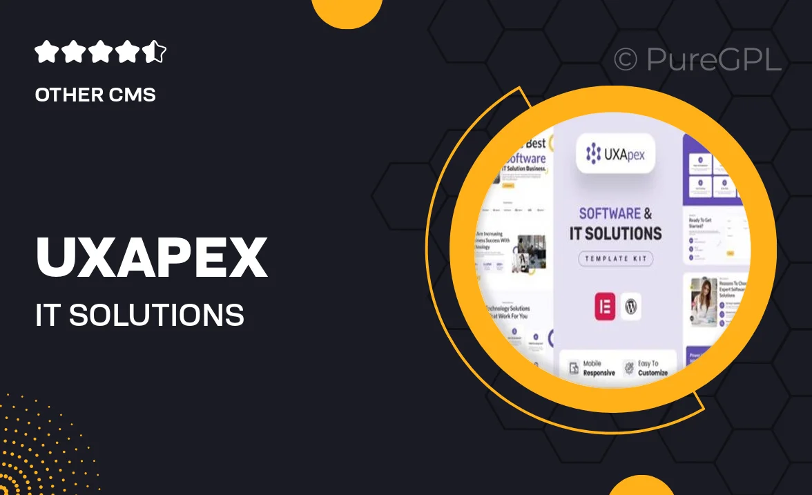 UXApex – IT Solutions & Services Company Elementor Template Kit