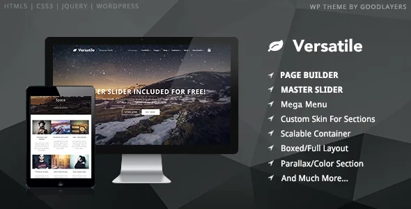 versatile responsive multi purpose wp theme 1