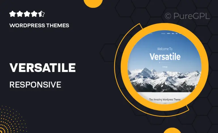 versatile responsive multi purpose wp theme