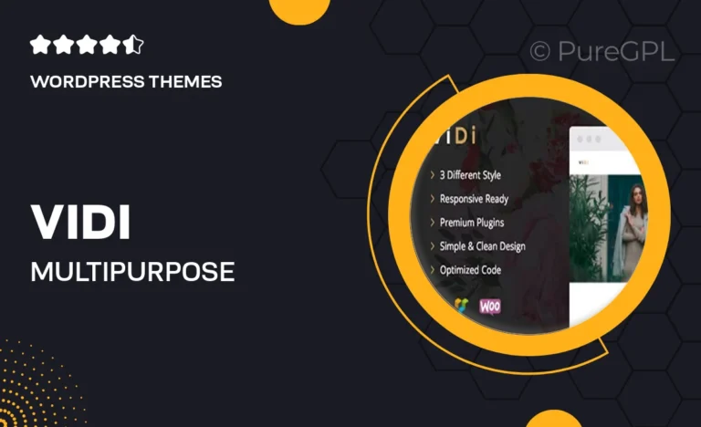 vidi multi purpose corporate wordpress theme