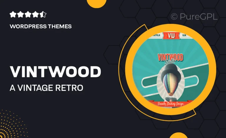 vintwood a vintage retro wordpress theme