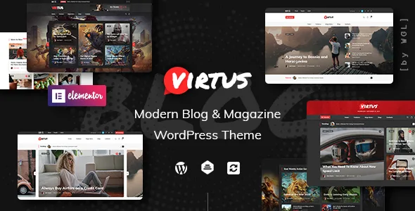 virtus modern blog magazine wordpress theme 1