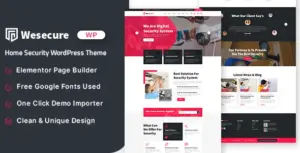 Wesecure – Home Security WordPress Theme