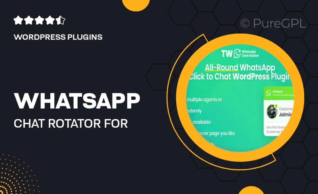 WhatsApp Chat Rotator for WordPress and WooCommerce 57 WhatsApp Chat Rotator for WordPress and WooCommerce