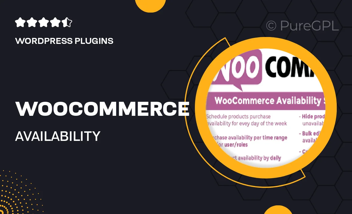 WooCommerce Availability Scheduler