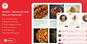 WooFoo – Restaurant Food Menu Plugin for Elementor