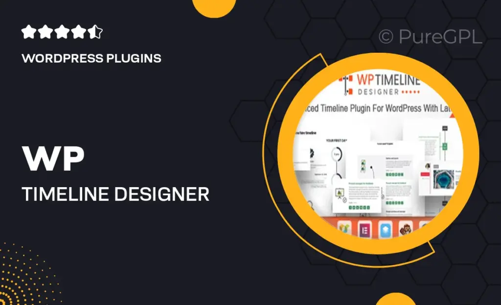 WP Timeline Designer Pro – WordPress Timeline Plugin