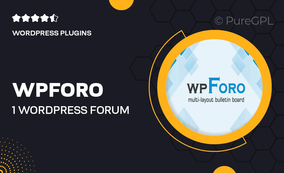 wpForo – #1 WordPress Forum Plugin