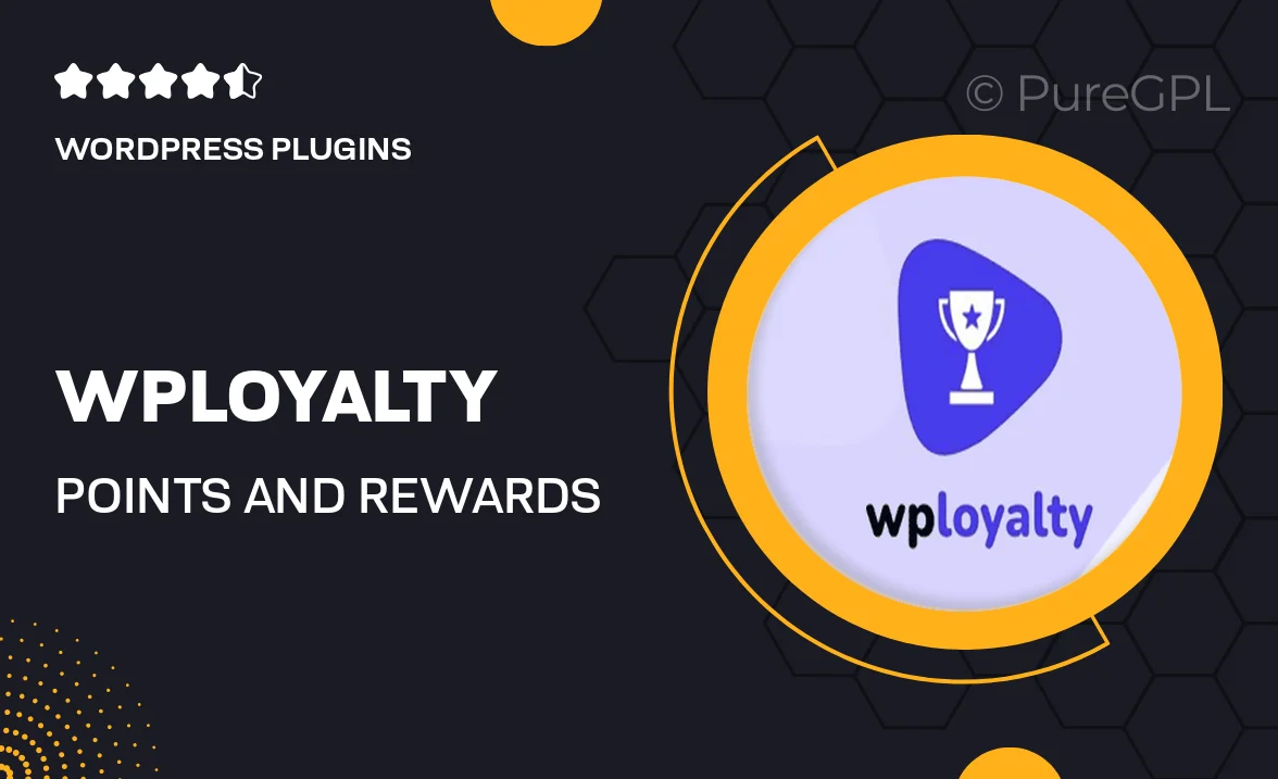 WPLoyalty – Points and Rewards for WooCommerce