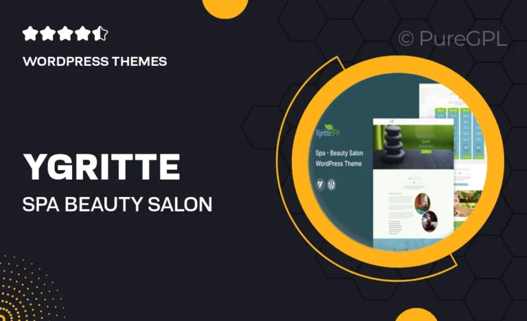 ygritte spa beauty salon wordpress theme