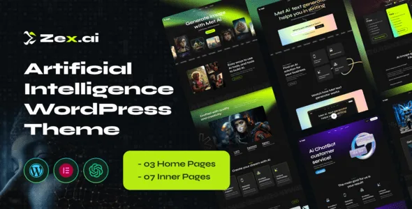 zex ai image generate wordpress theme 1