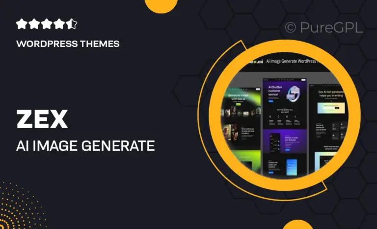 zex ai image generate wordpress theme
