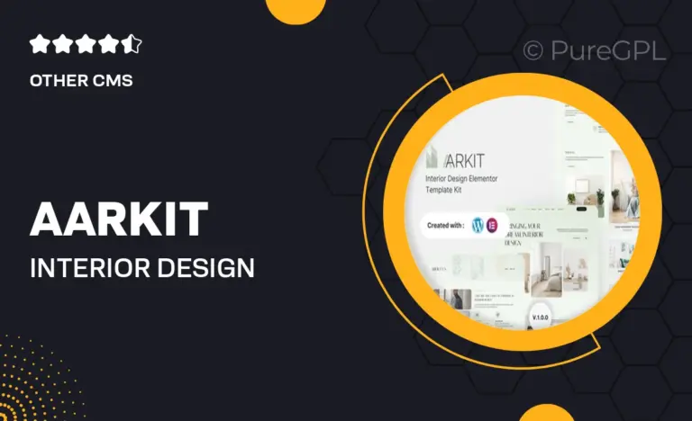aarkit interior design elementor template kit