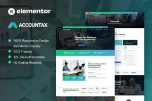Accountax – Accounting Tax Firm Elementor Template Kit