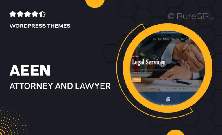 aeen attorney and lawyer wordpress theme