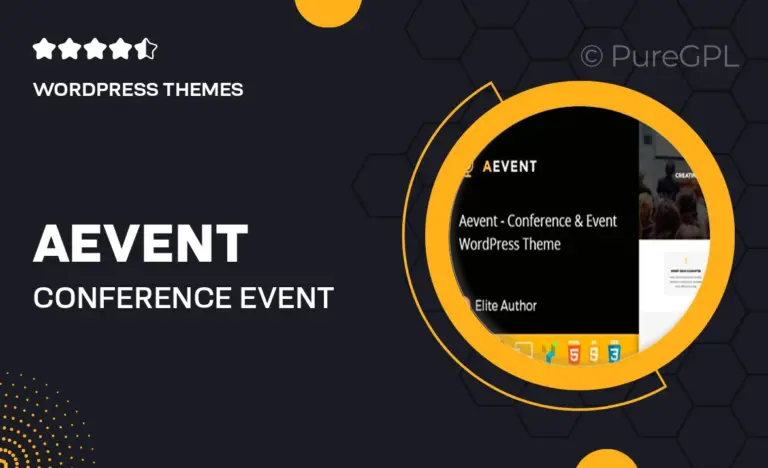 aevent conference event wordpress theme