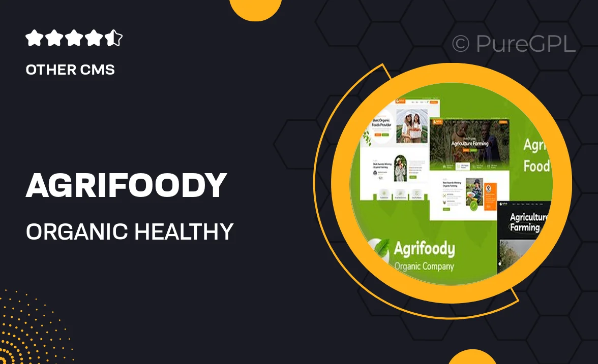 Agrifoody – Organic & Healthy Food Elementor Template Kit