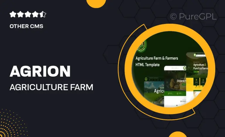agrion agriculture farm farmers template kit