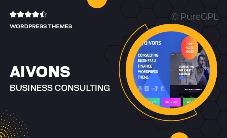aivons business consulting wordpress theme