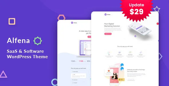 alfena saas startup wordpress theme 1