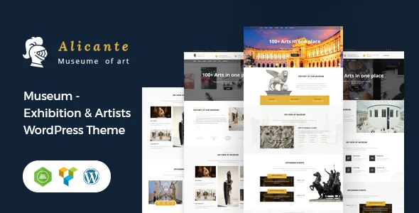 alicante museum exhibition wordpress theme 1
