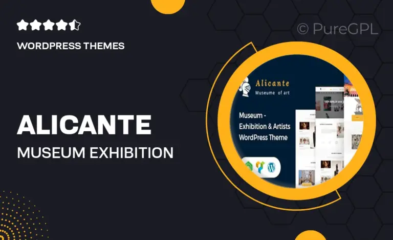 alicante museum exhibition wordpress theme