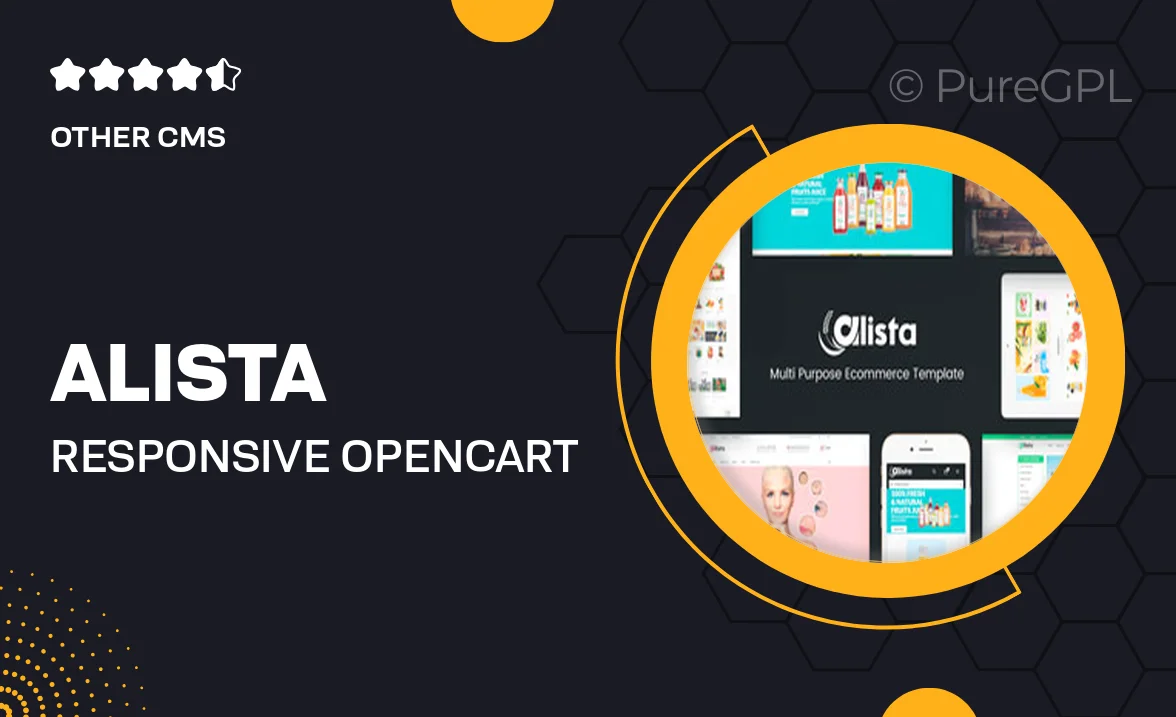 Alista – Responsive OpenCart Theme