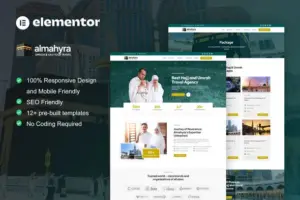 Almahyra – Umrah & Hajj Tour Travel Elementor Pro Template Kit