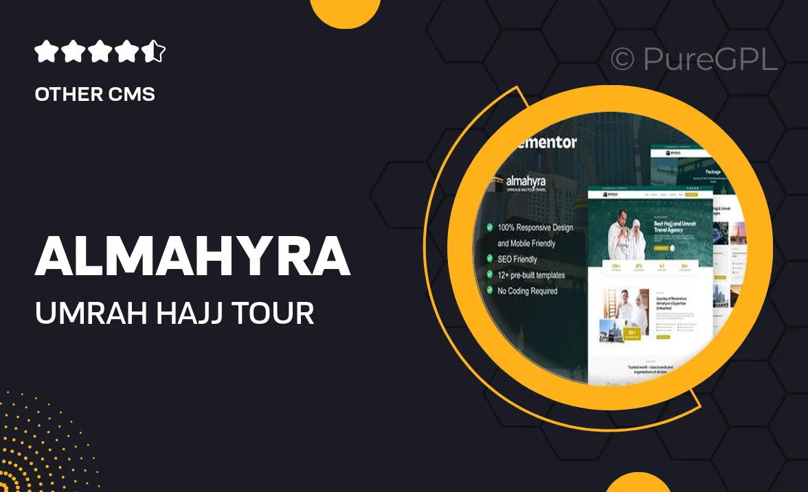 Almahyra – Umrah & Hajj Tour Travel Elementor Pro Template Kit