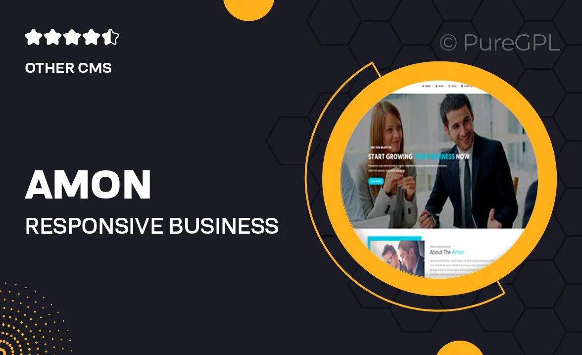 Amon – Responsive Business Drupal 9 Theme