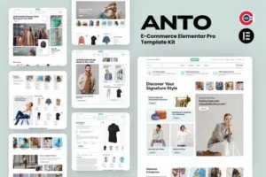 Anto – E-Commerce Elementor Pro Template Kit