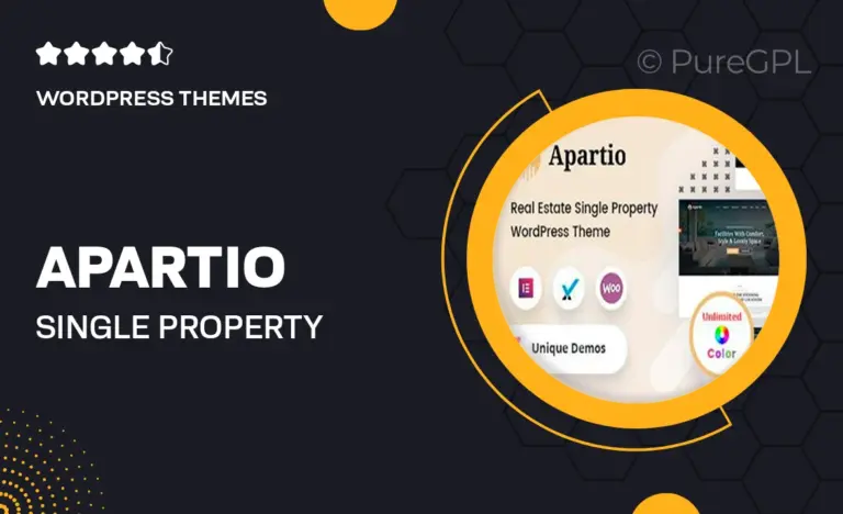 apartio single property wordpress theme rtl