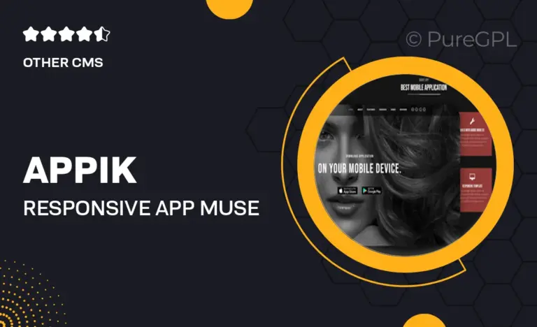appik responsive app muse template