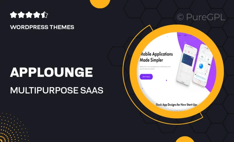 applounge multipurpose saas wordpress theme