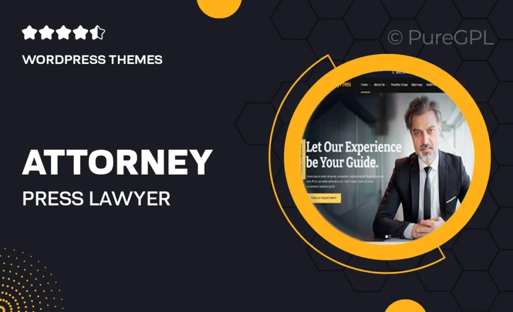 Attorney Press – Lawyer WordPress Theme