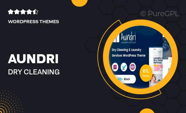 aundri dry cleaning services wordpress theme rtl