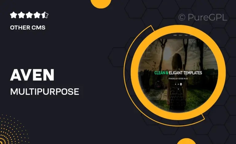 aven multipurpose parallax muse template