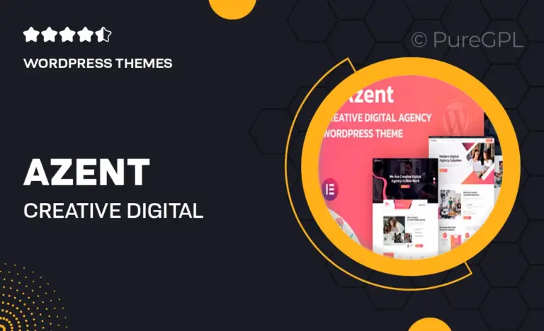 azent creative digital agency wordpress theme