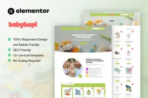 BabyHepi – Kids Store & Baby Shop Elementor Template Kit