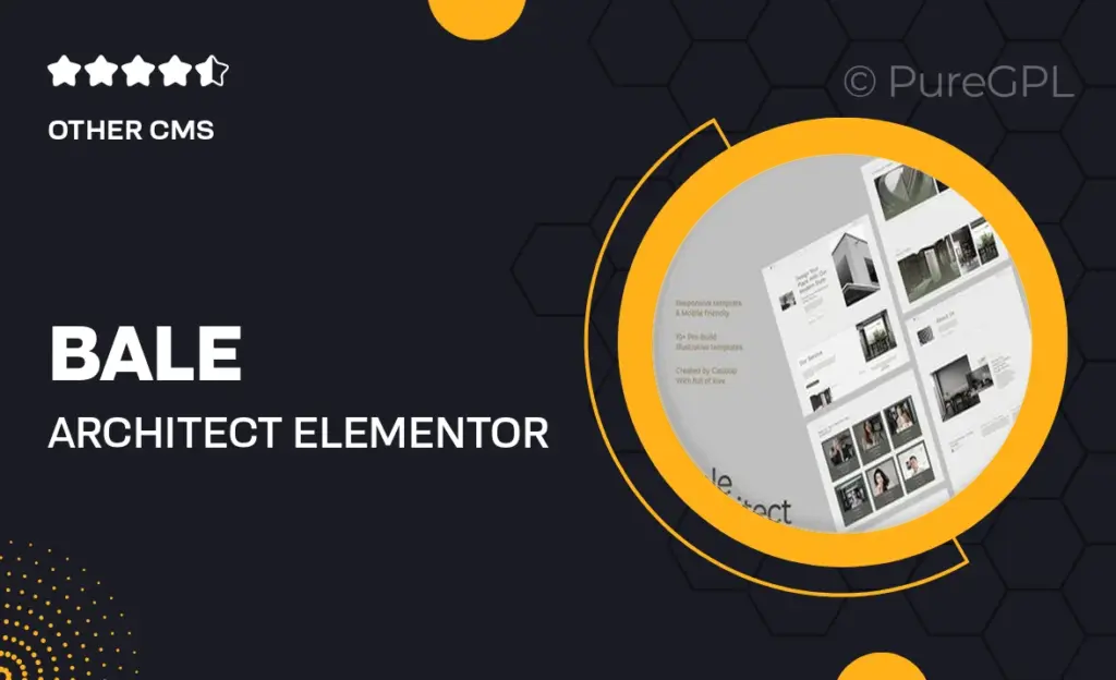 Bale – Architect Elementor Template Kit 4 Bale – Architect Elementor Template Kit