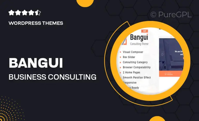 bangui business consulting wordpress theme