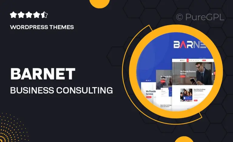 barnet business consulting wordpress theme
