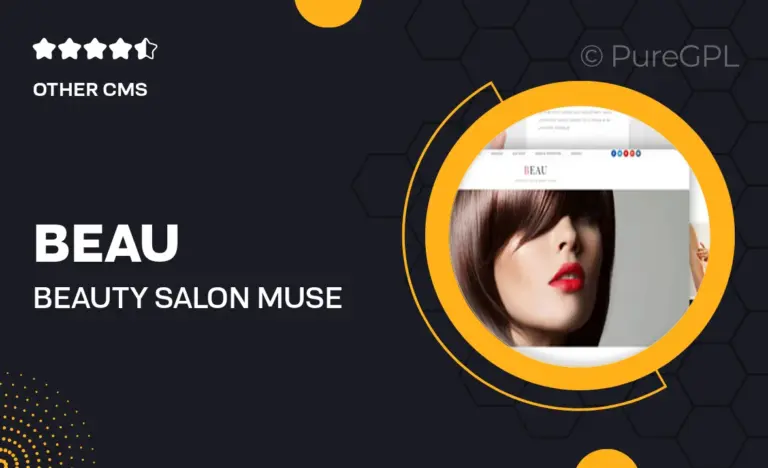 beau beauty salon muse template