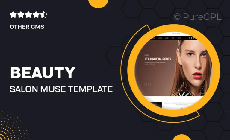 beauty salon muse template