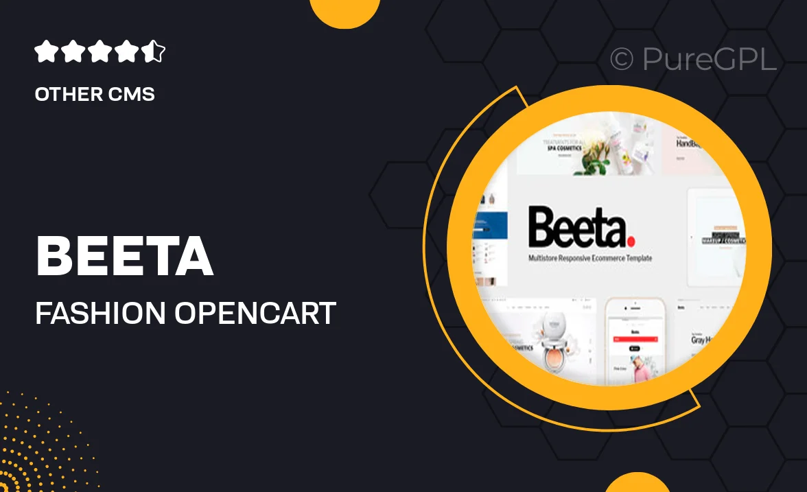 Beeta – Fashion OpenCart Theme