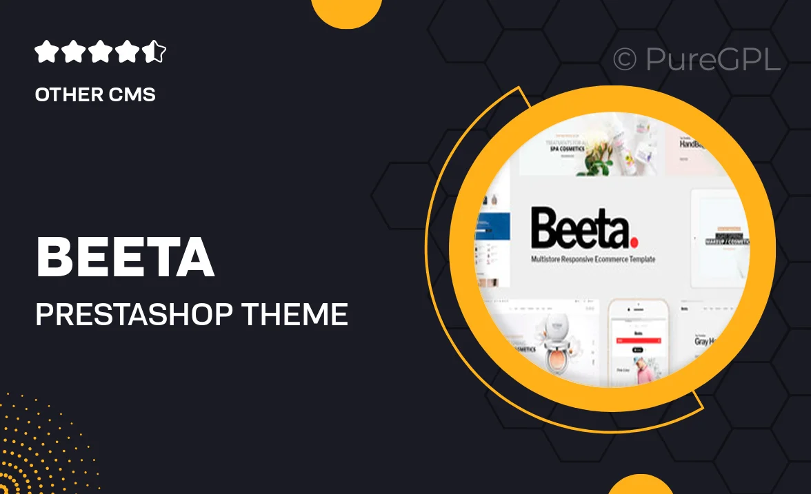 Beeta – Prestashop Theme