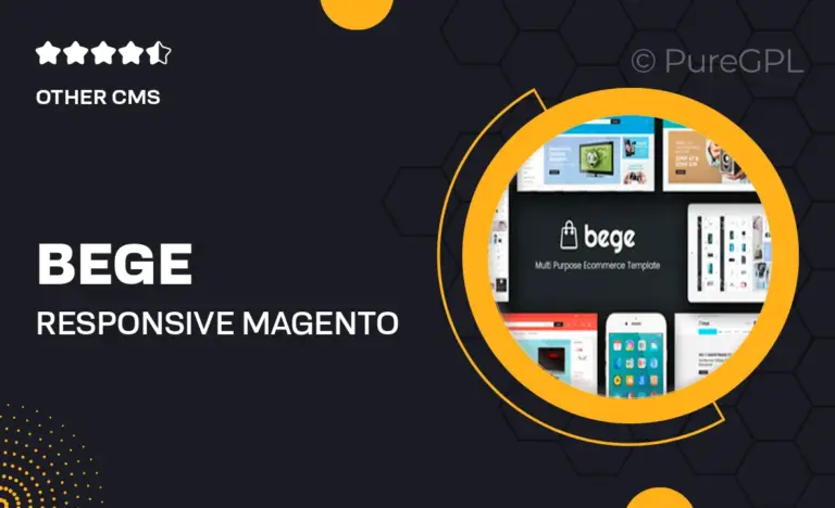 bege responsive magento theme
