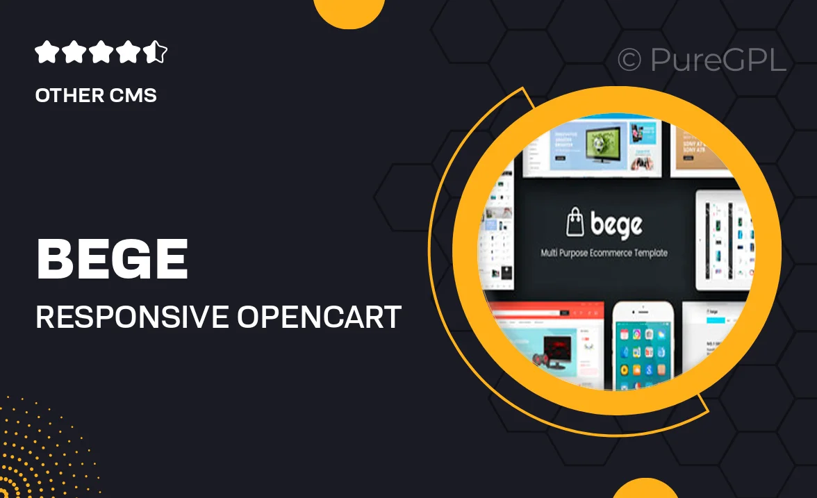 Bege – Responsive OpenCart Theme