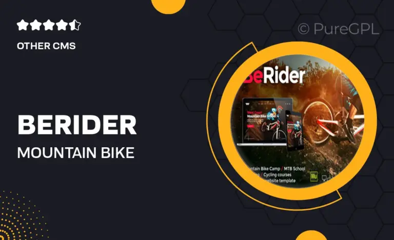 berider mountain bike school cycling courses muse template